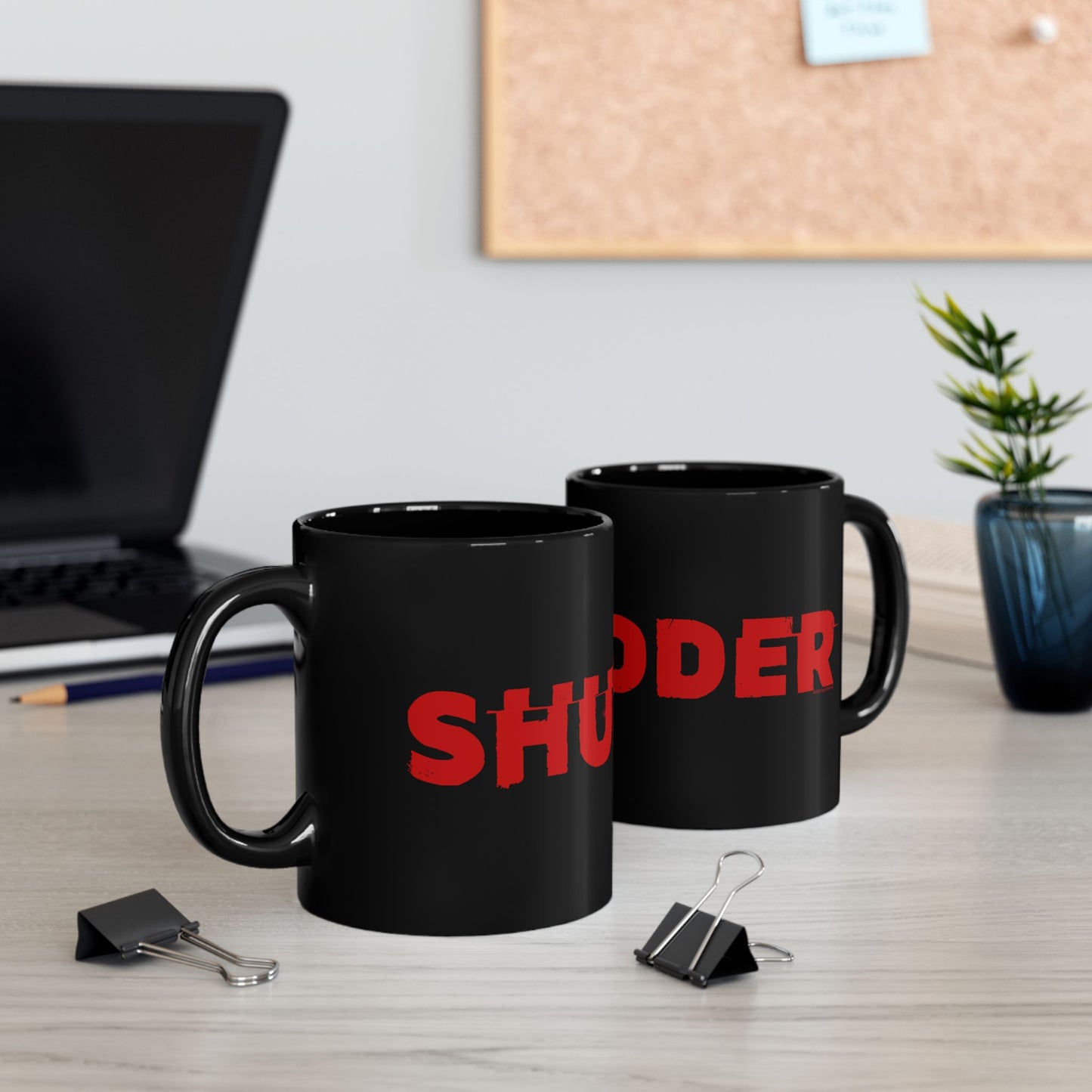 Shudder Logo Black Mug