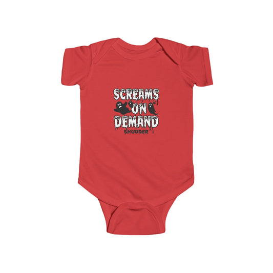 Shudder Screams on Demand Baby Onesie
