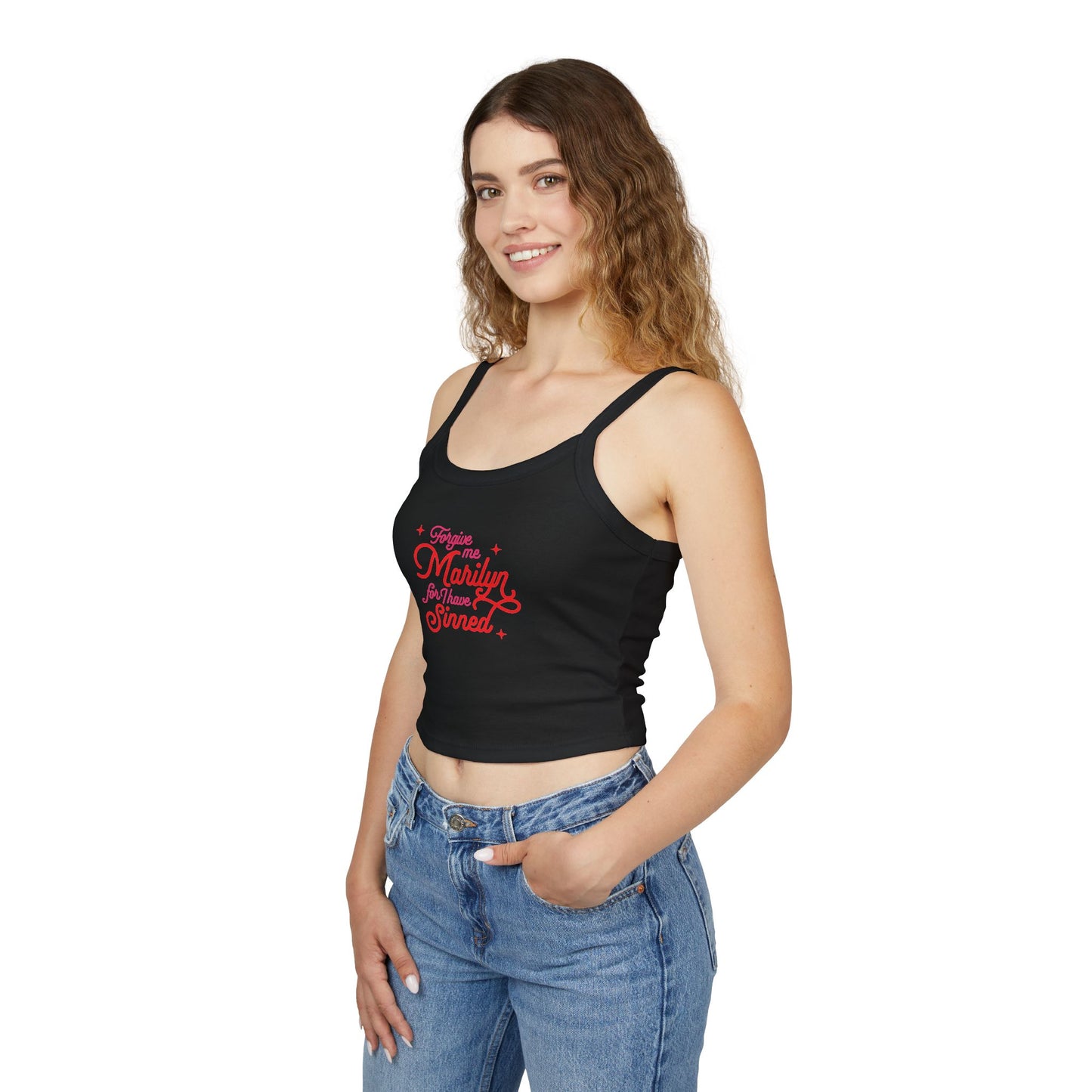 Forbidden Fruits Forgive Me Marilyn Bella Canvas Spaghetti Strap Top