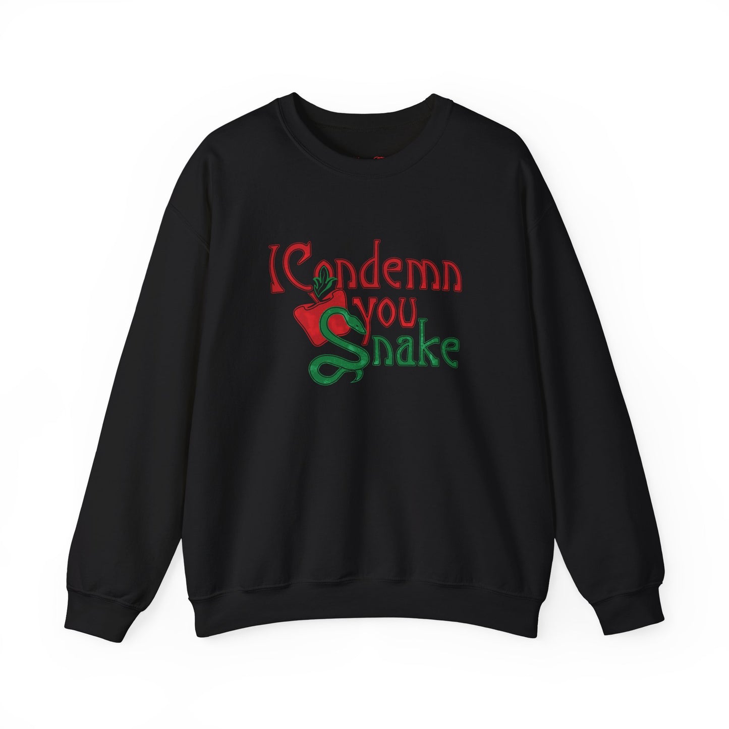 Forbidden Fruits I Condemn You Snake Crewneck Sweatshirt