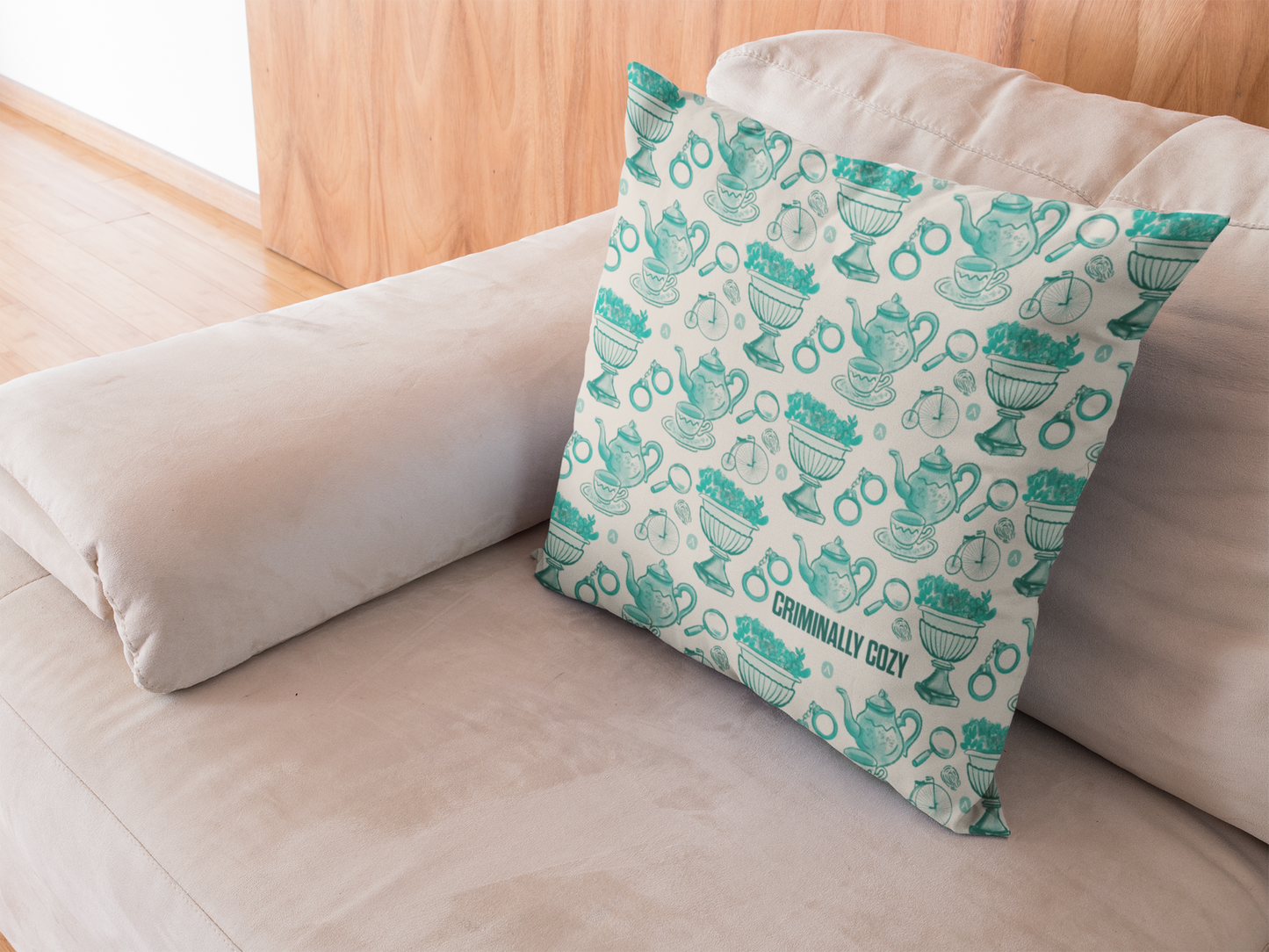 Acorn TV Criminally Cozy Decorative Throw Pillow