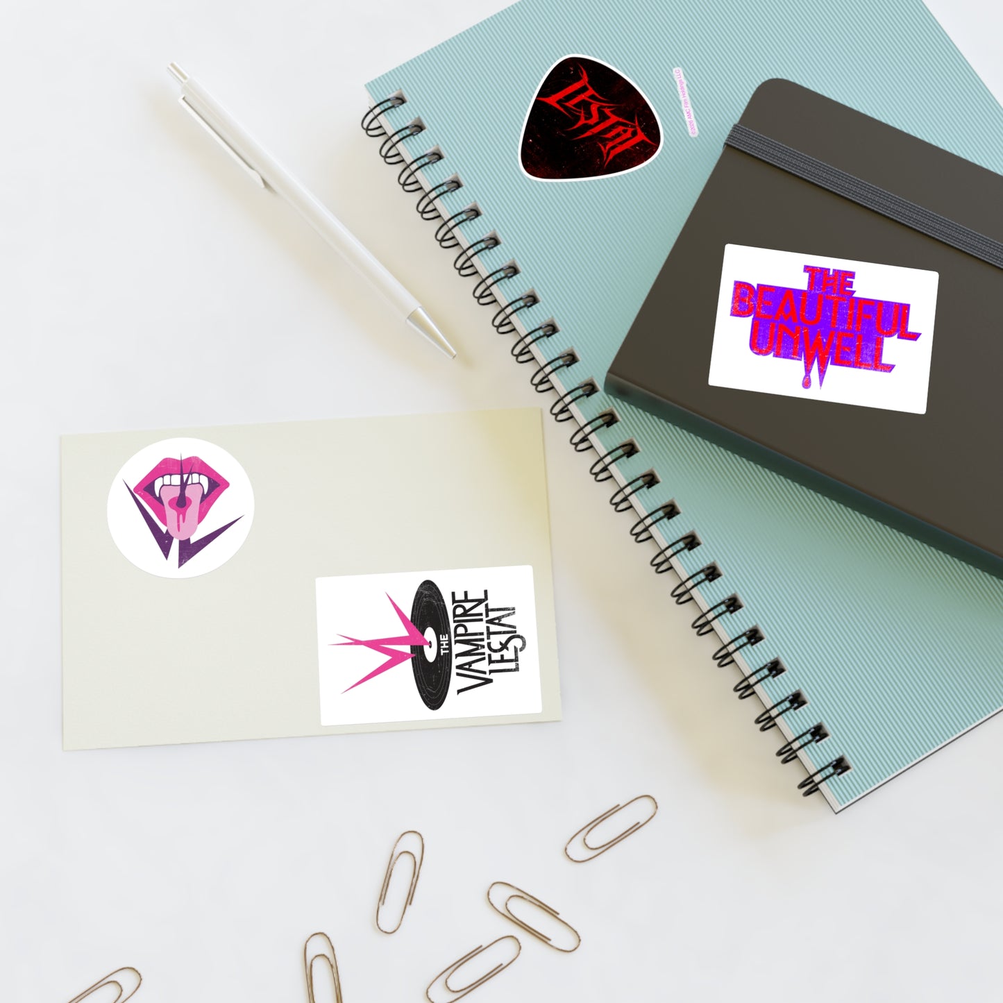 The Vampire Lestat Logo Die Cut Sticker Sheet