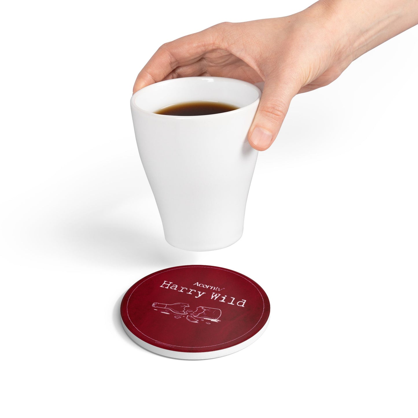 Harry Wild Broken Bottle Ceramic Coaster