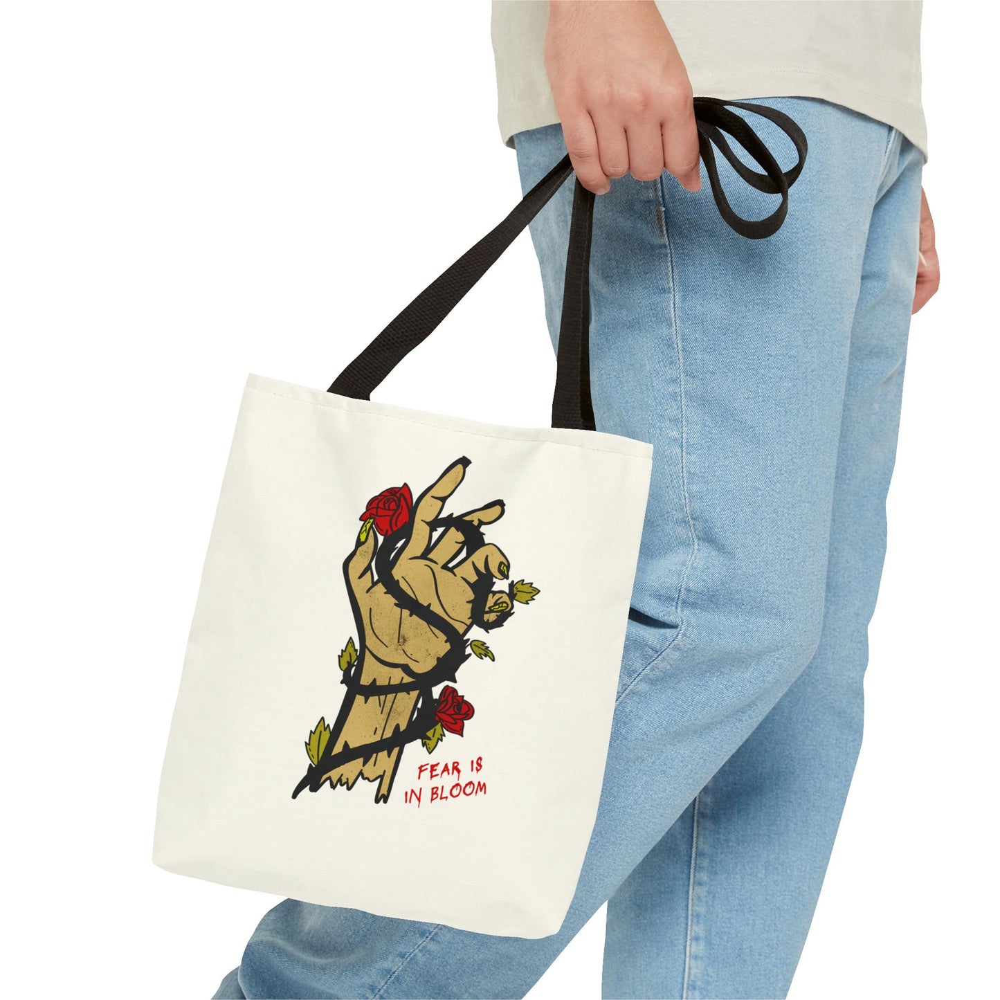Shudder Halfway to Halloween Fear Is In Bloom Graphic Tote