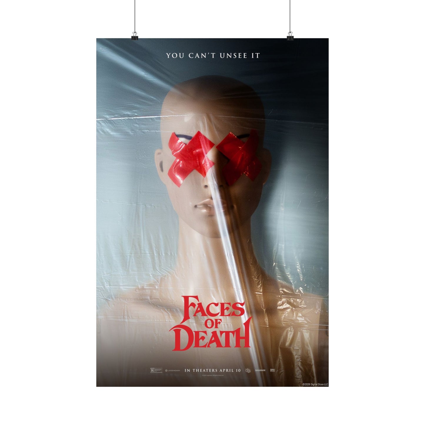 Faces of Death Red X Mannequin Key Art Poster