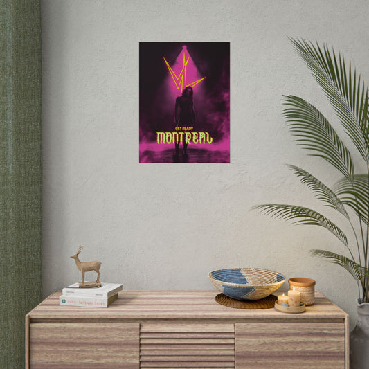Montreal Concert Poster - 'Get Ready' Neon Rock Tour Rolled Poster-6
