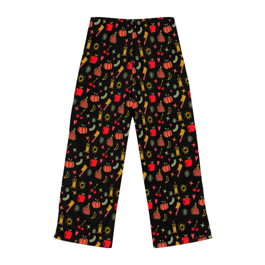 Forbidden Fruits Charms Black Pajama Pants