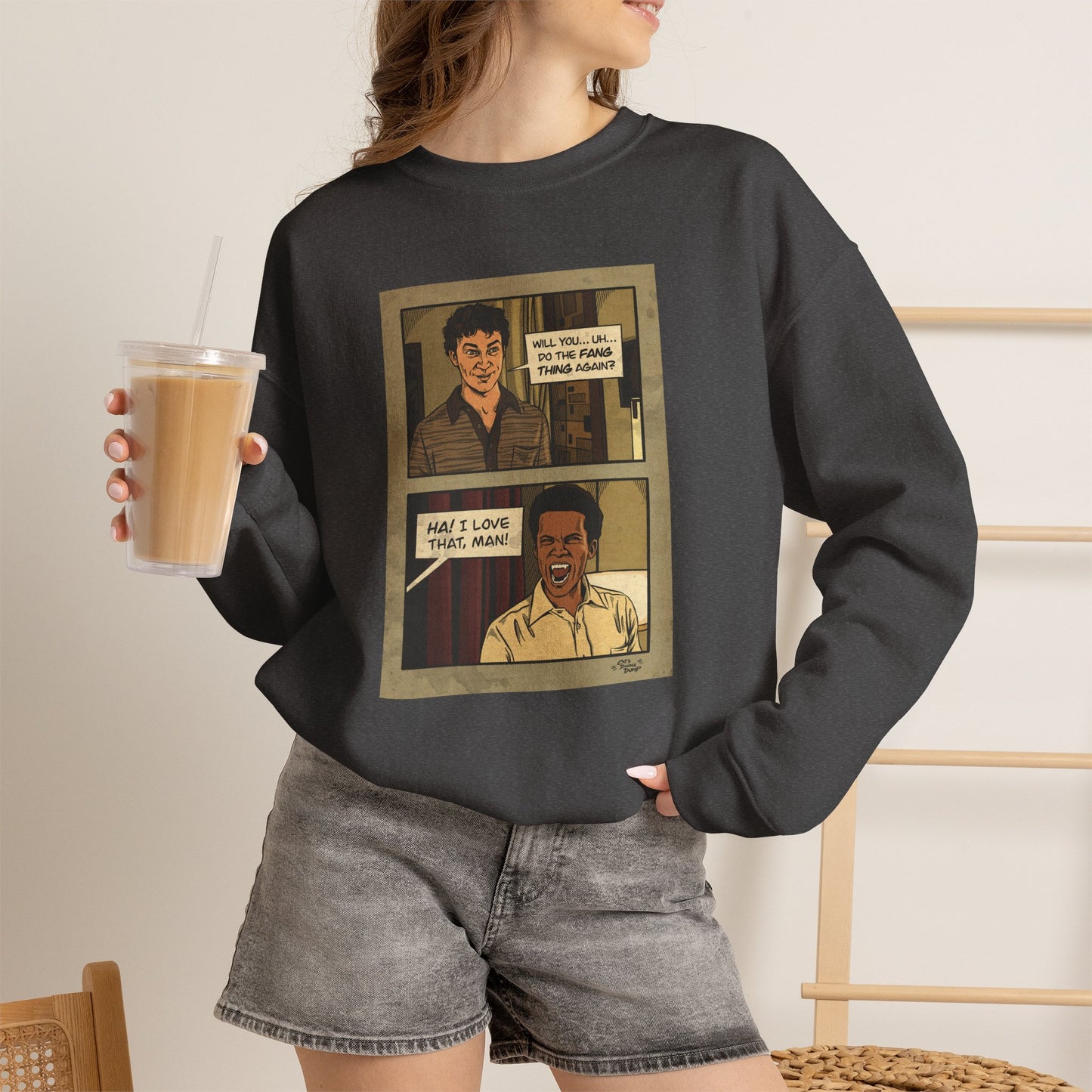 Interview With The Vampire x Cat’s Doodle Dump Fang Thing Crewneck Sweatshirt