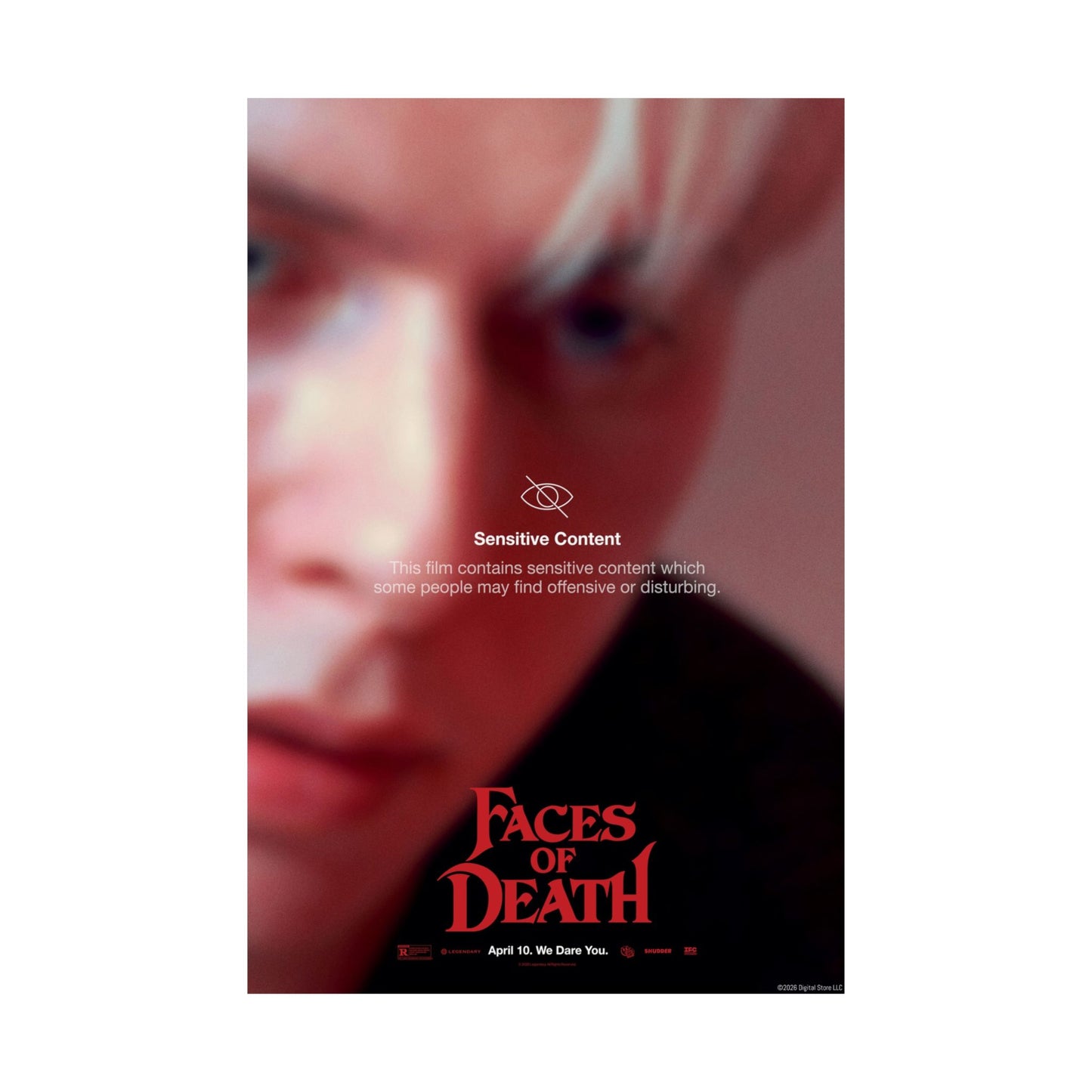 Faces of Death “Sensitive Content Warning” Ryan Key Art Poster