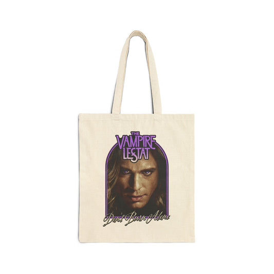 The Vampire Lestat Don't Burn Alone Cotton Canvas Tote Bag