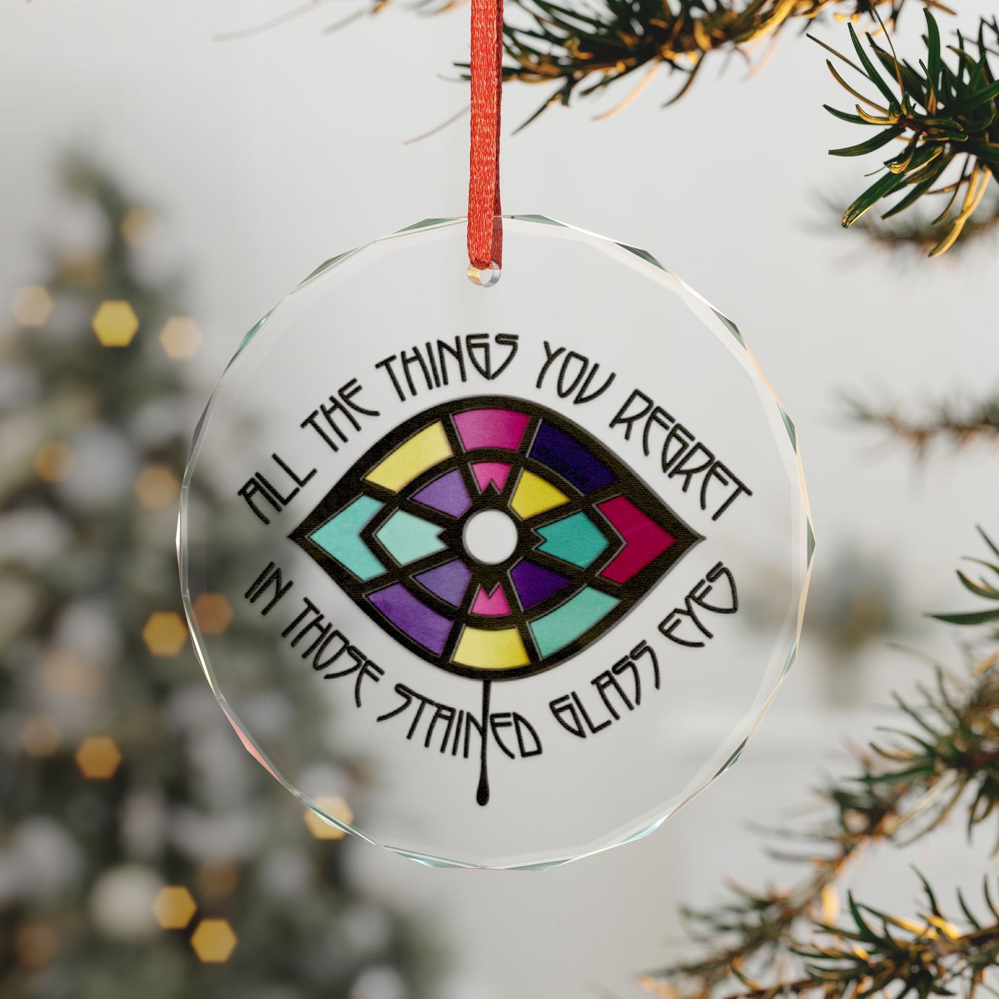 The Vampire Lestat Stained Glass Eyes Glass Ornament
