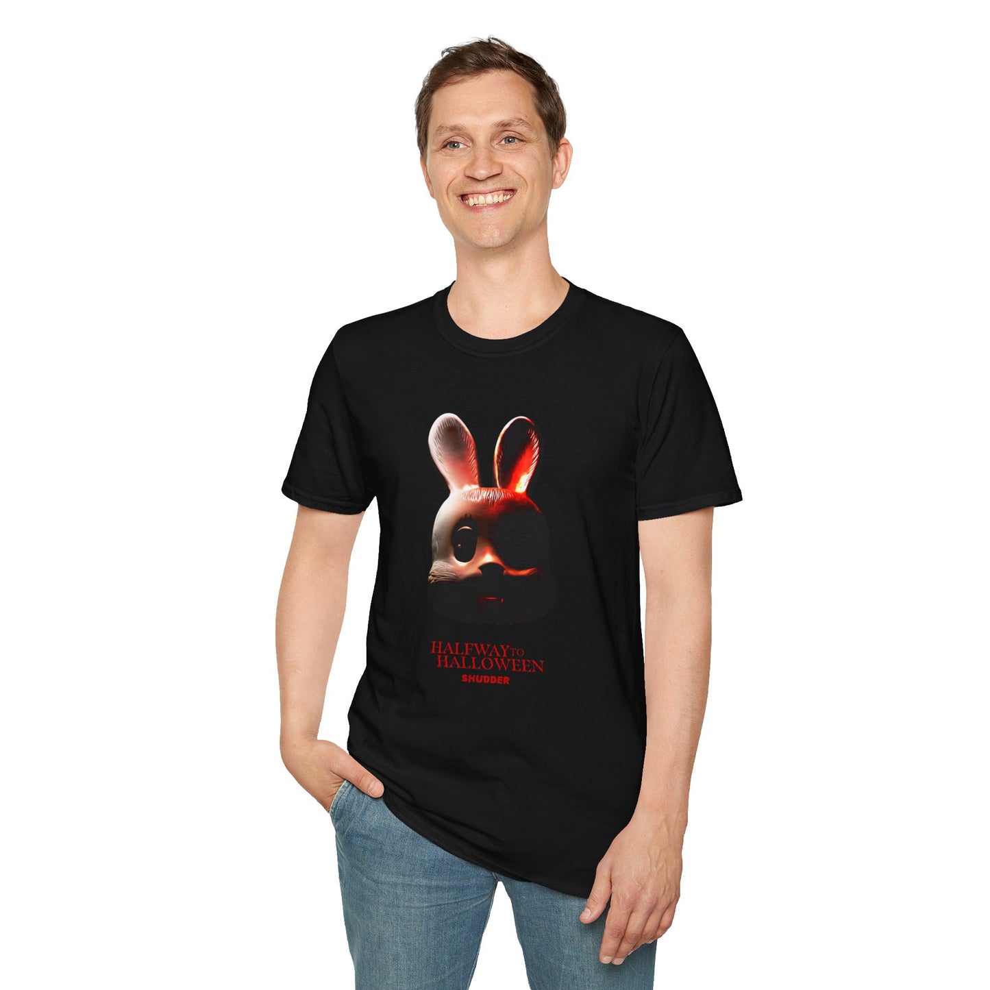Halfway to Halloween Bunny Unisex Softstyle T-Shirt