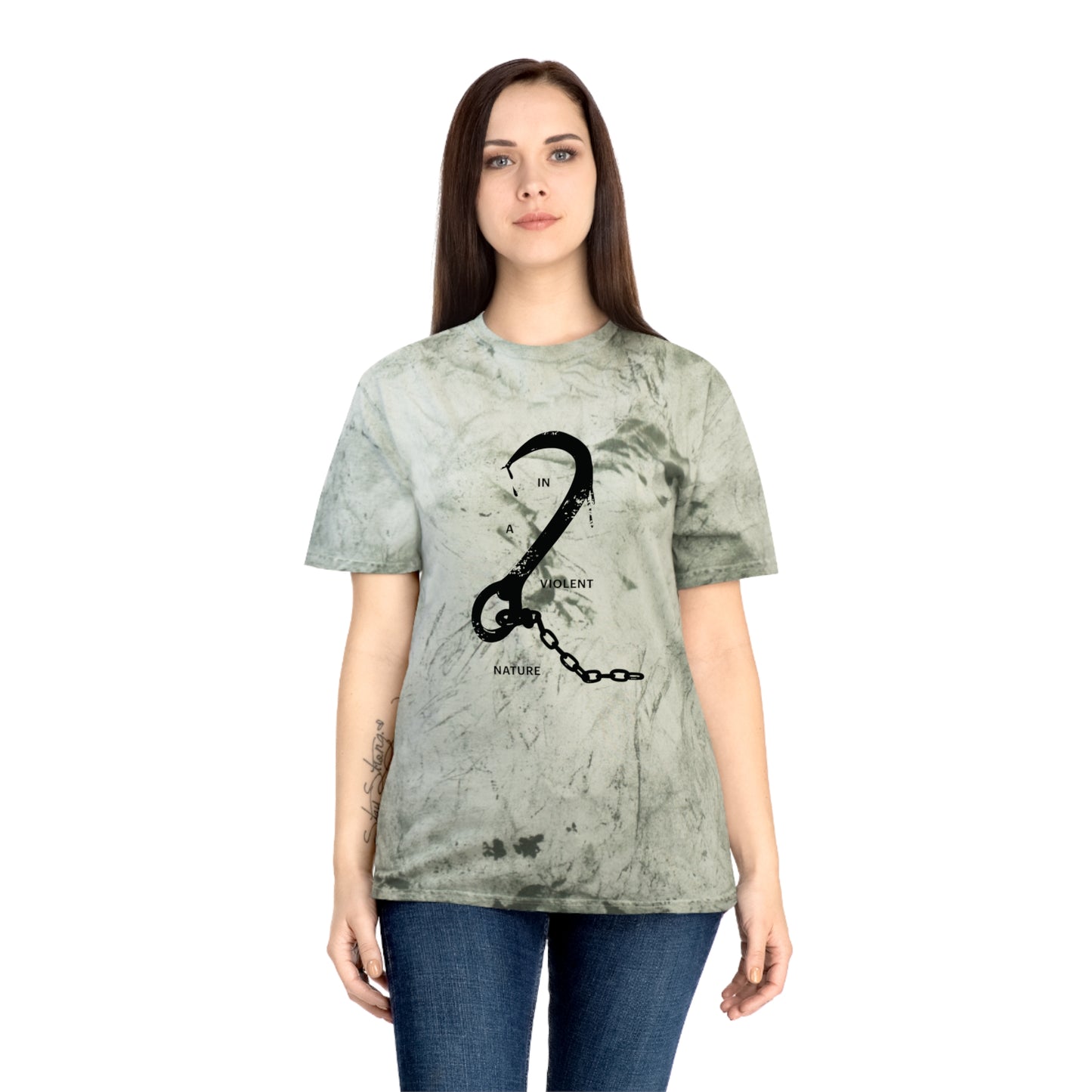 In a Violent Nature Hook Color Blasted T-Shirt