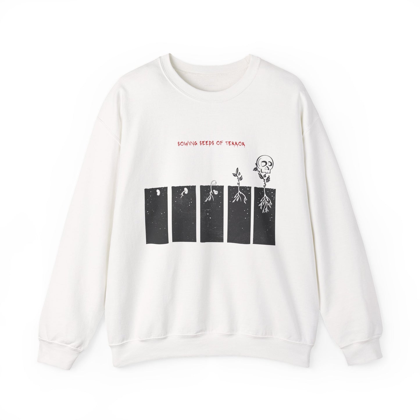 Halfway to Halloween Skull Plant Crewneck Sweatshirt