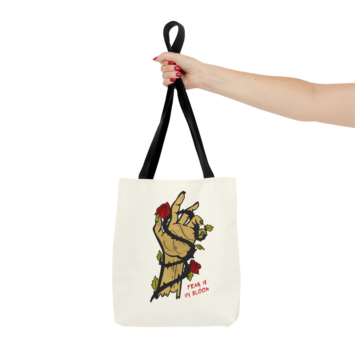 Shudder Halfway to Halloween Fear Is In Bloom Graphic Tote