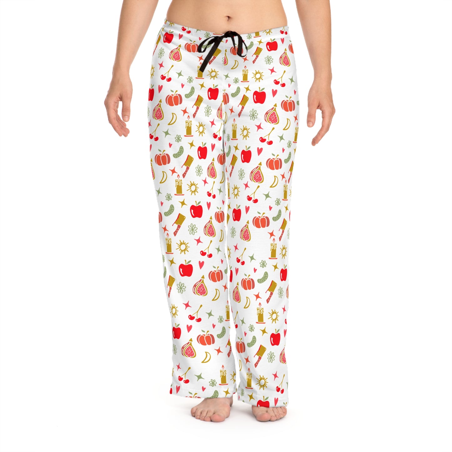 Forbidden Fruits Charms White Pajama Pants