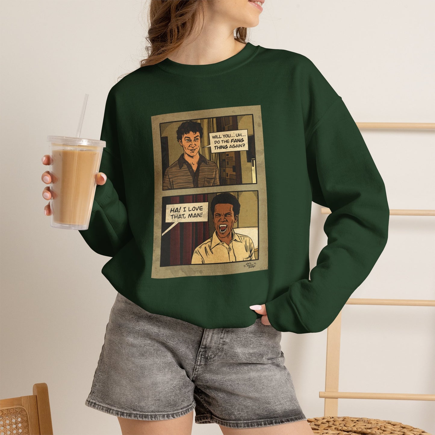 Interview With The Vampire x Cat’s Doodle Dump Fang Thing Crewneck Sweatshirt