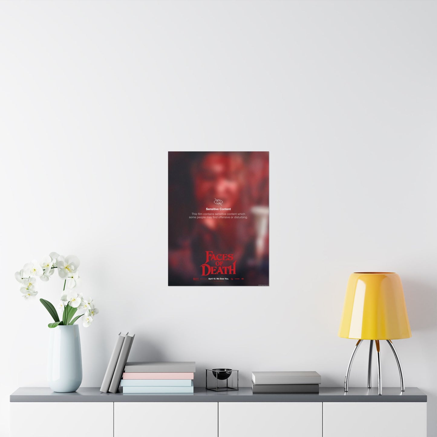 Faces of Death "Sensitive Content Warning" Margot Key Art Poster