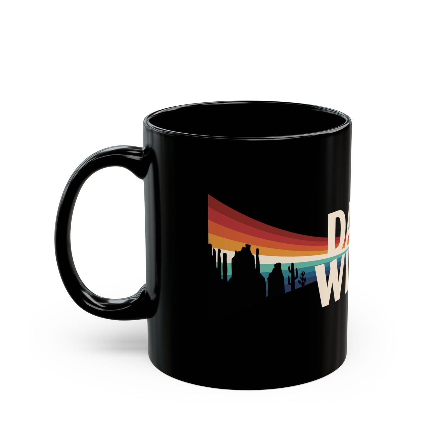 Dark Winds Retro Skyline Logo Mug