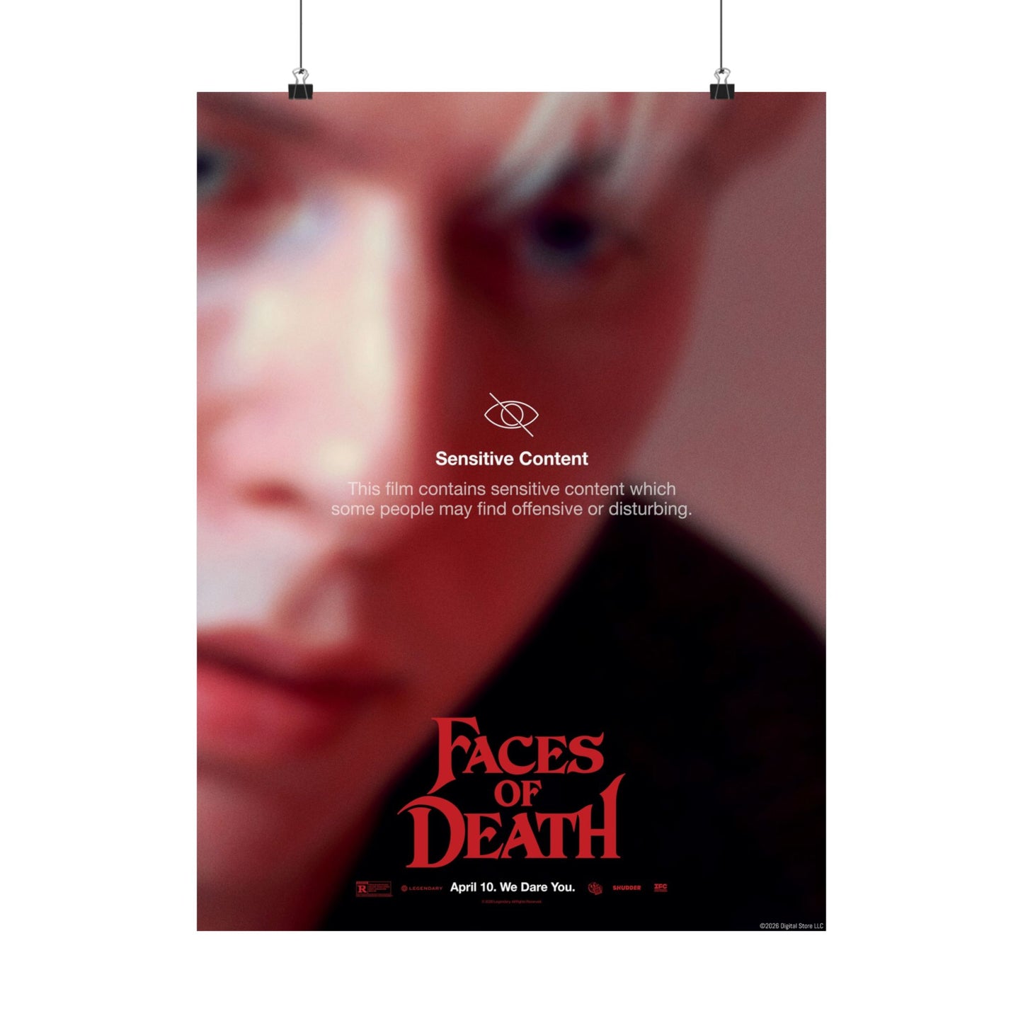 Faces of Death “Sensitive Content Warning” Ryan Key Art Poster