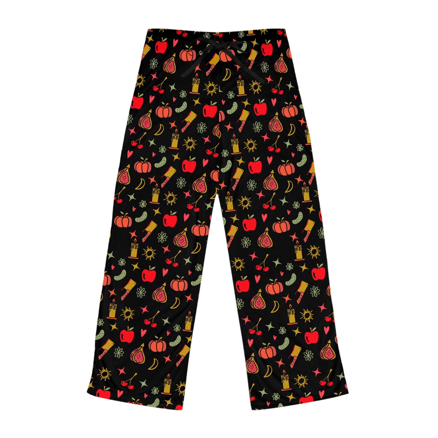 Forbidden Fruits Charms Black Pajama Pants