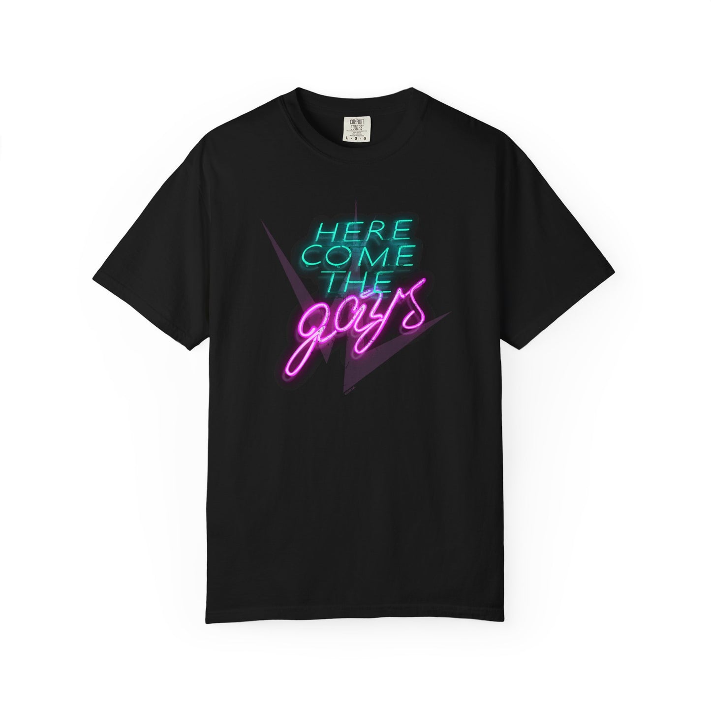 The Vampire Lestat 'Here Comes the Gays" Neon Pride T-Shirt