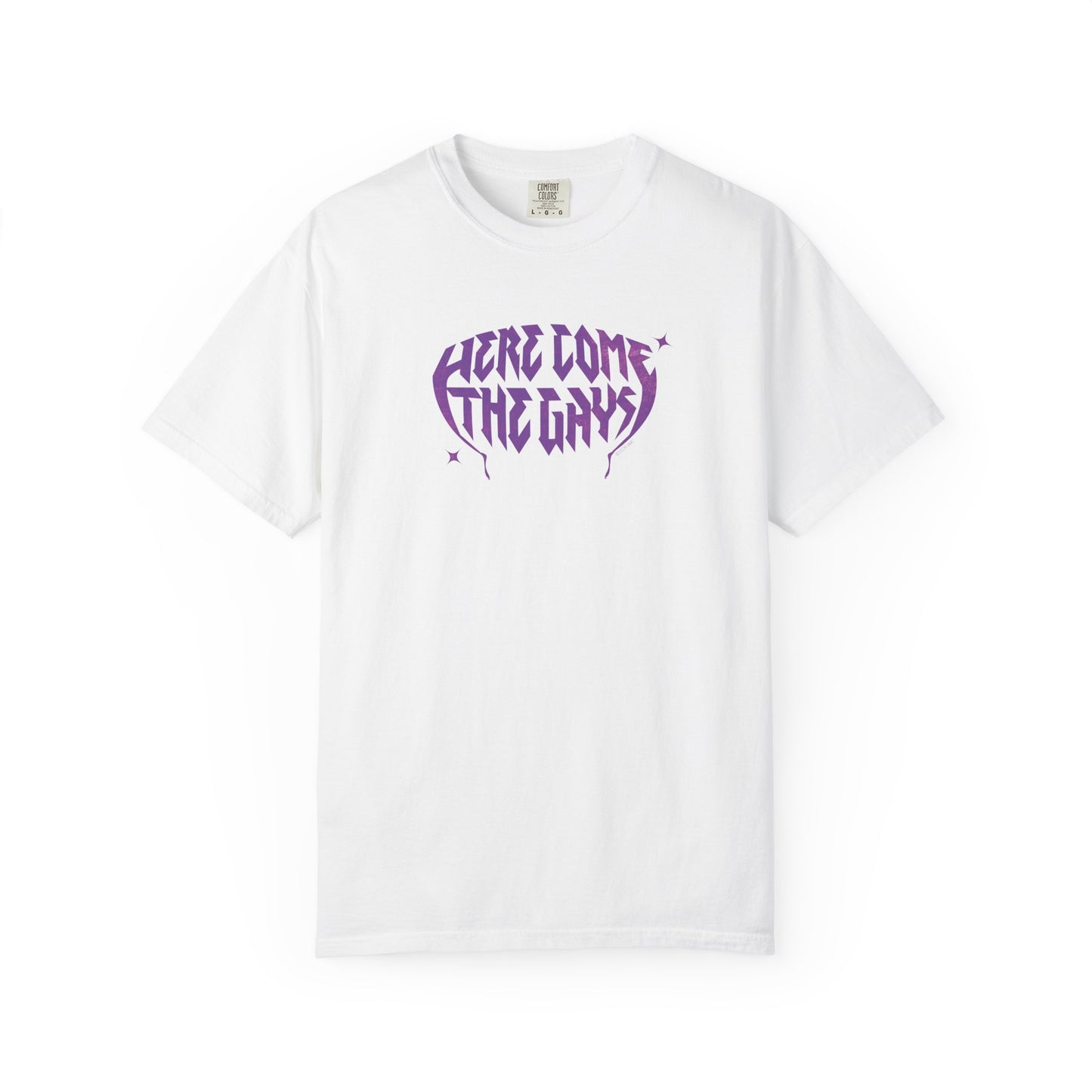 The Vampire Lestat Here Come the Gays Pride T-shirt Purple