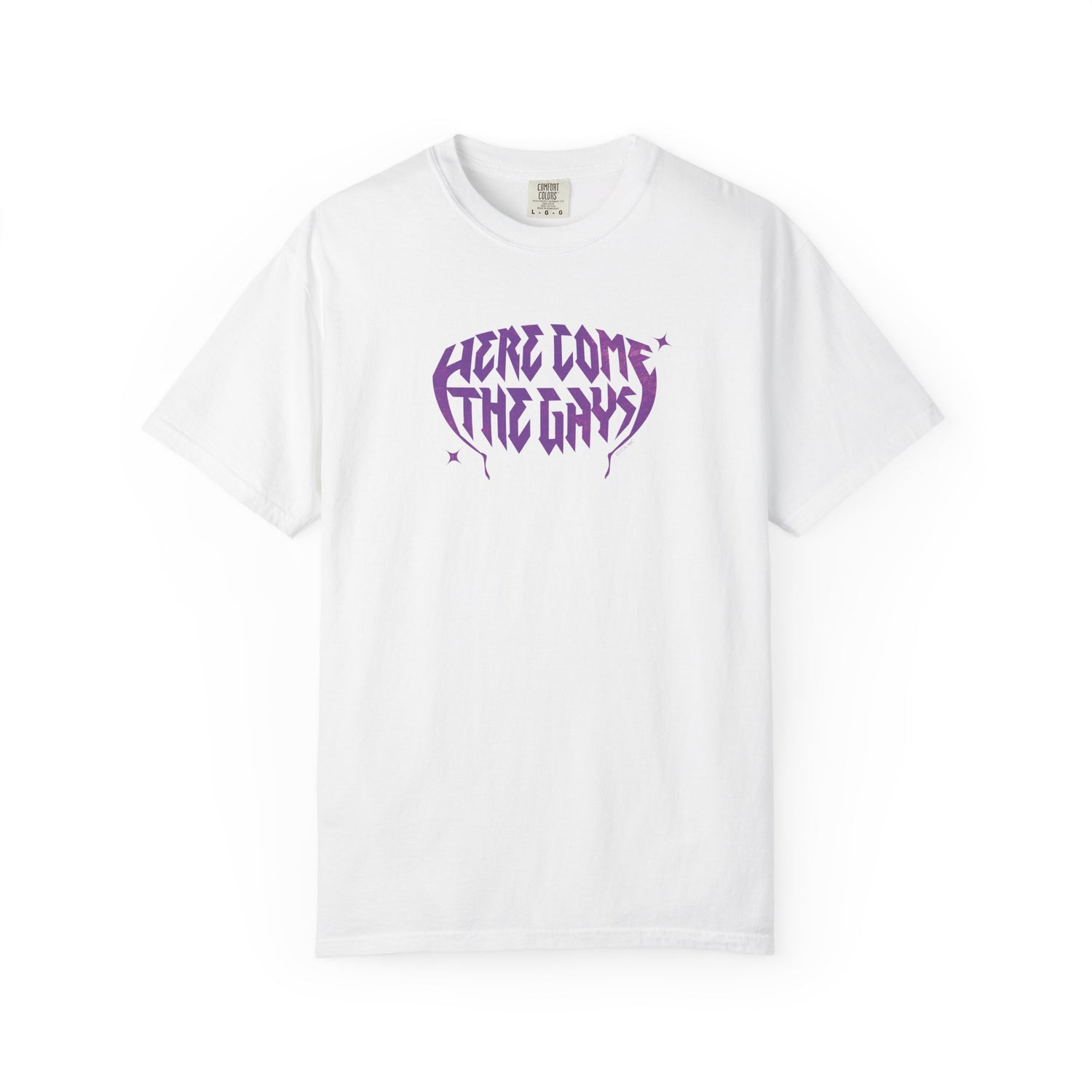 The Vampire Lestat Here Come the Gays Pride T-shirt Purple