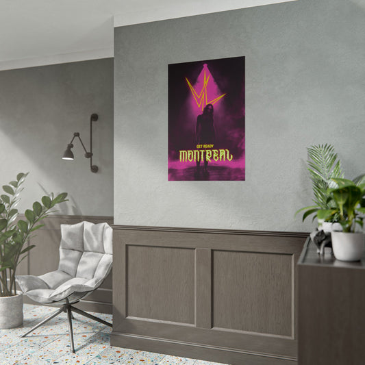 Montreal Concert Poster - 'Get Ready' Neon Rock Tour Rolled Poster-7