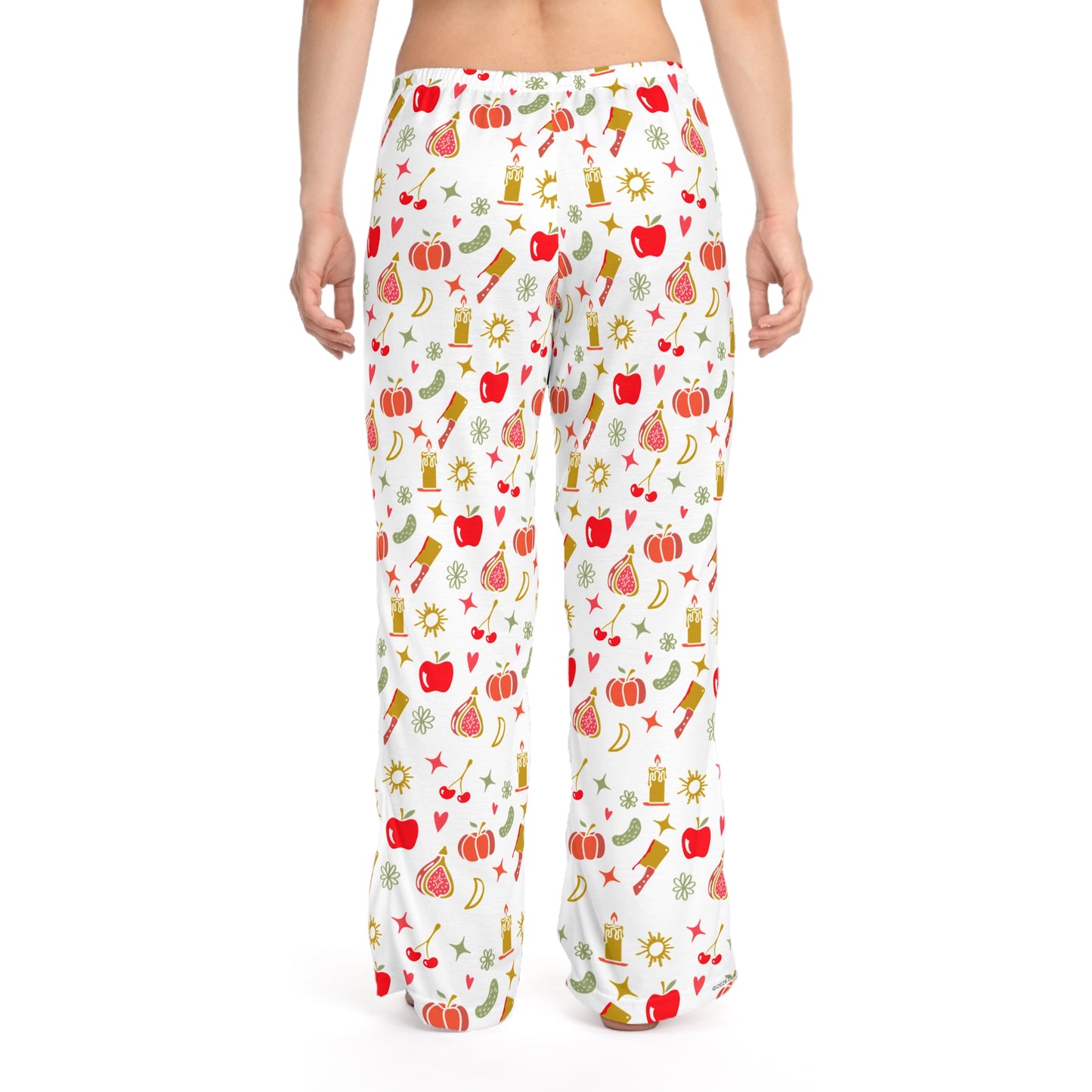Forbidden Fruits Charms White Pajama Pants