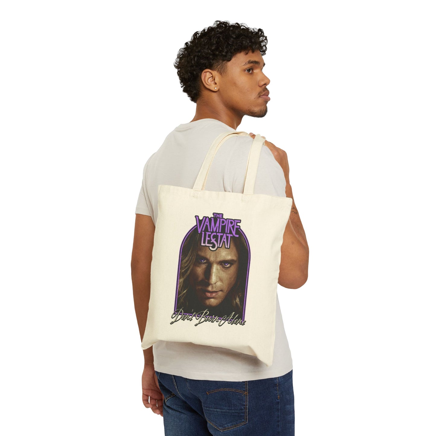 The Vampire Lestat Don't Burn Alone Cotton Canvas Tote Bag