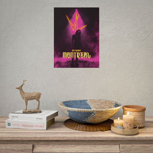 Montreal Concert Poster - 'Get Ready' Neon Rock Tour Rolled Poster-4