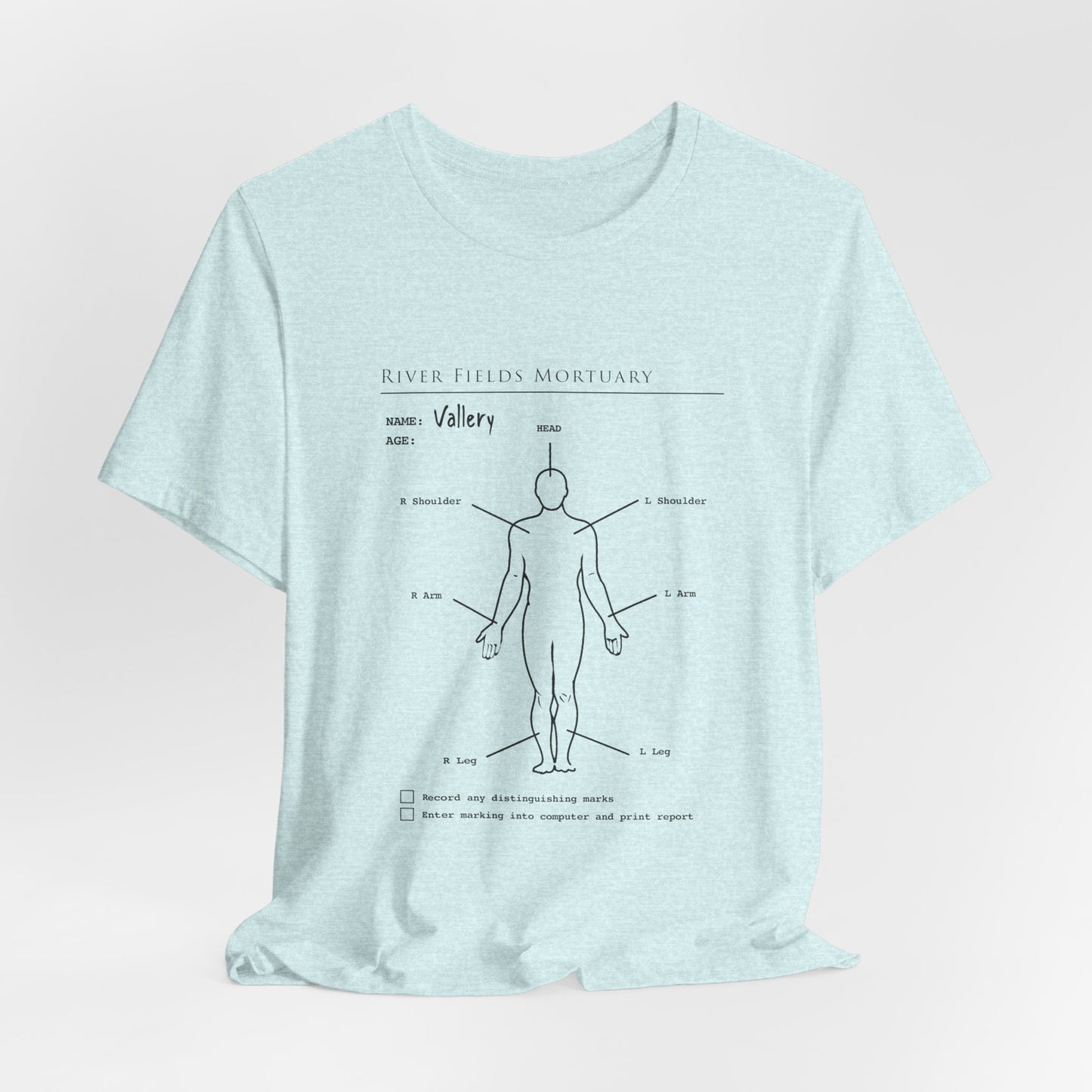 The Mortuary Assistant Clipboard Bella Canvas T-Shirt