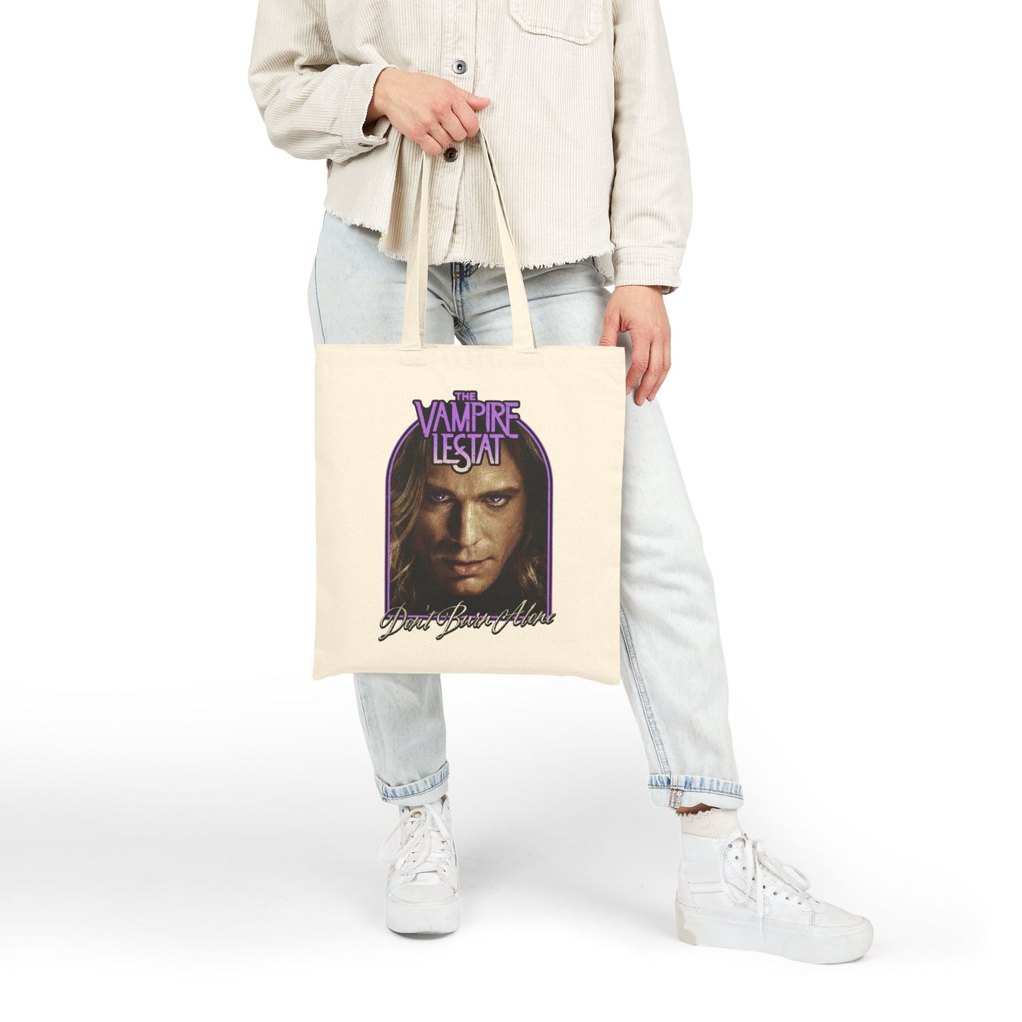 The Vampire Lestat Don't Burn Alone Cotton Canvas Tote Bag