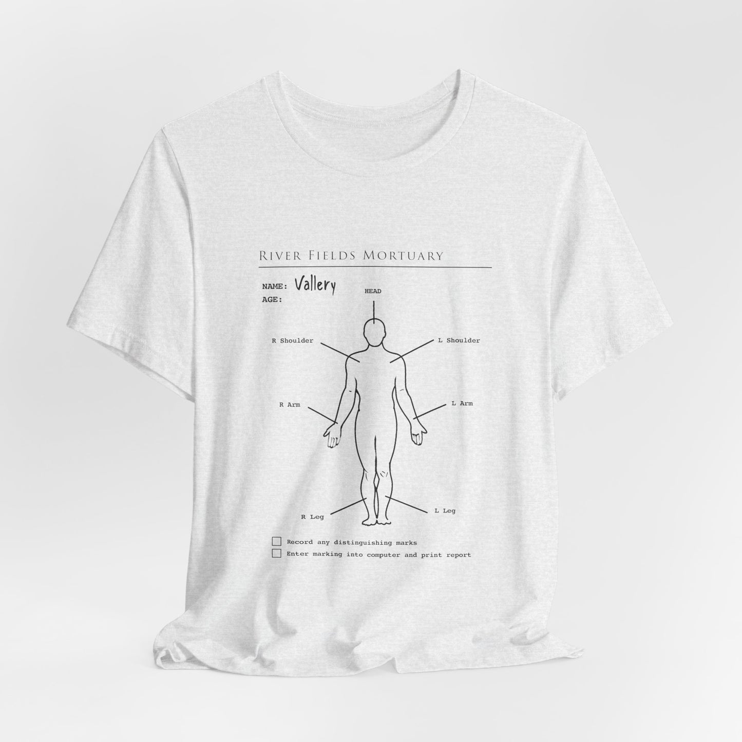 The Mortuary Assistant Clipboard Bella Canvas T-Shirt