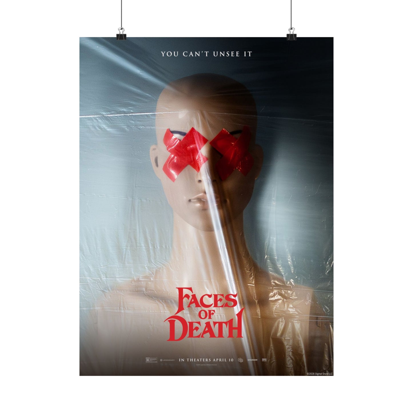 Faces of Death Red X Mannequin Key Art Poster