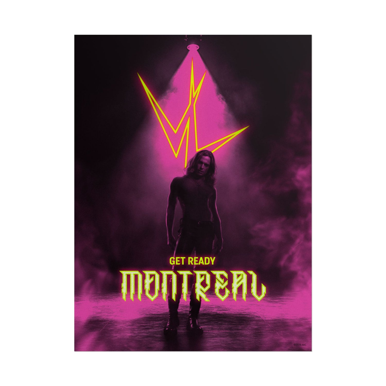 Montreal Concert Poster - 'Get Ready' Neon Rock Tour Rolled Poster