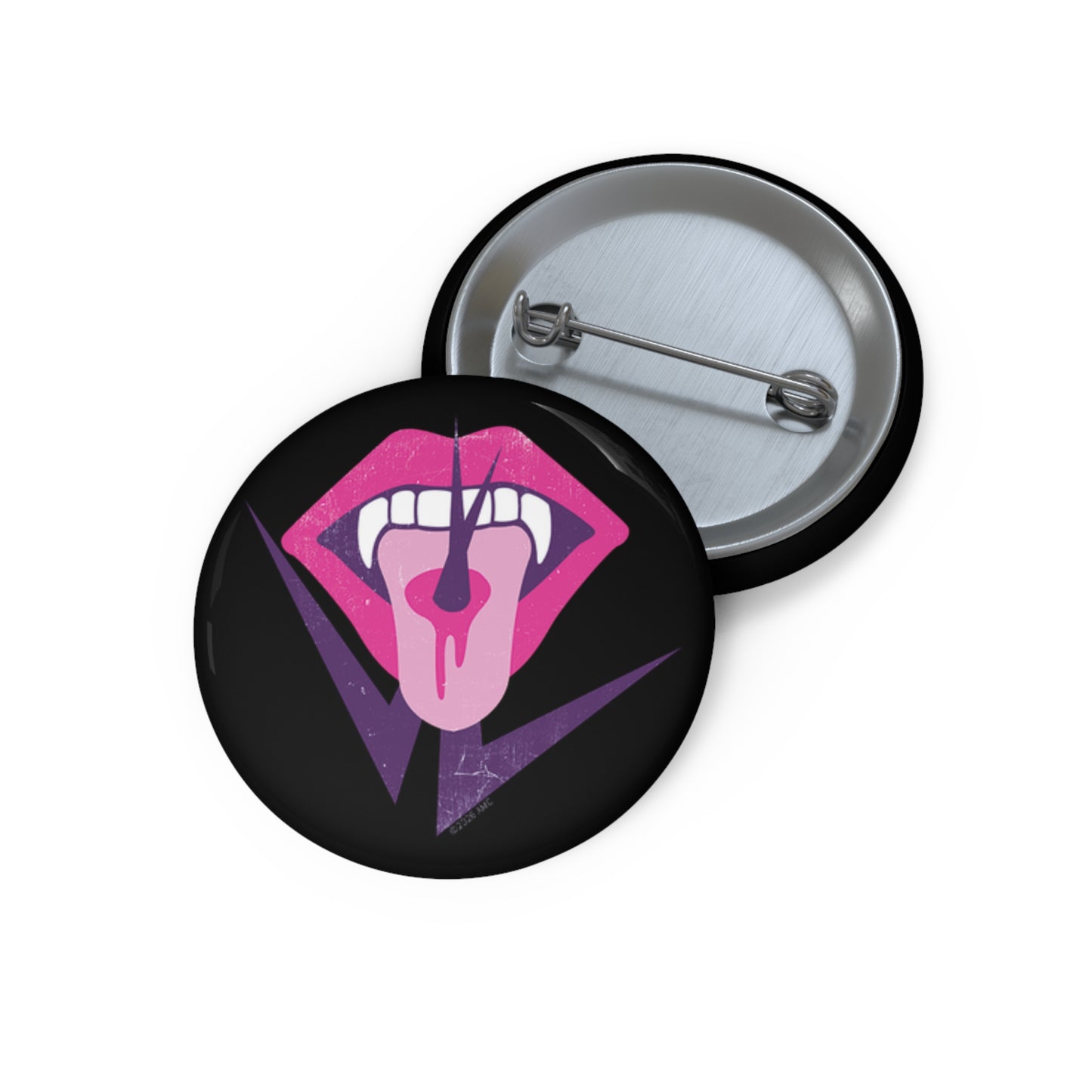 The Vampire Lestat Tongue & Fangs Pin Button