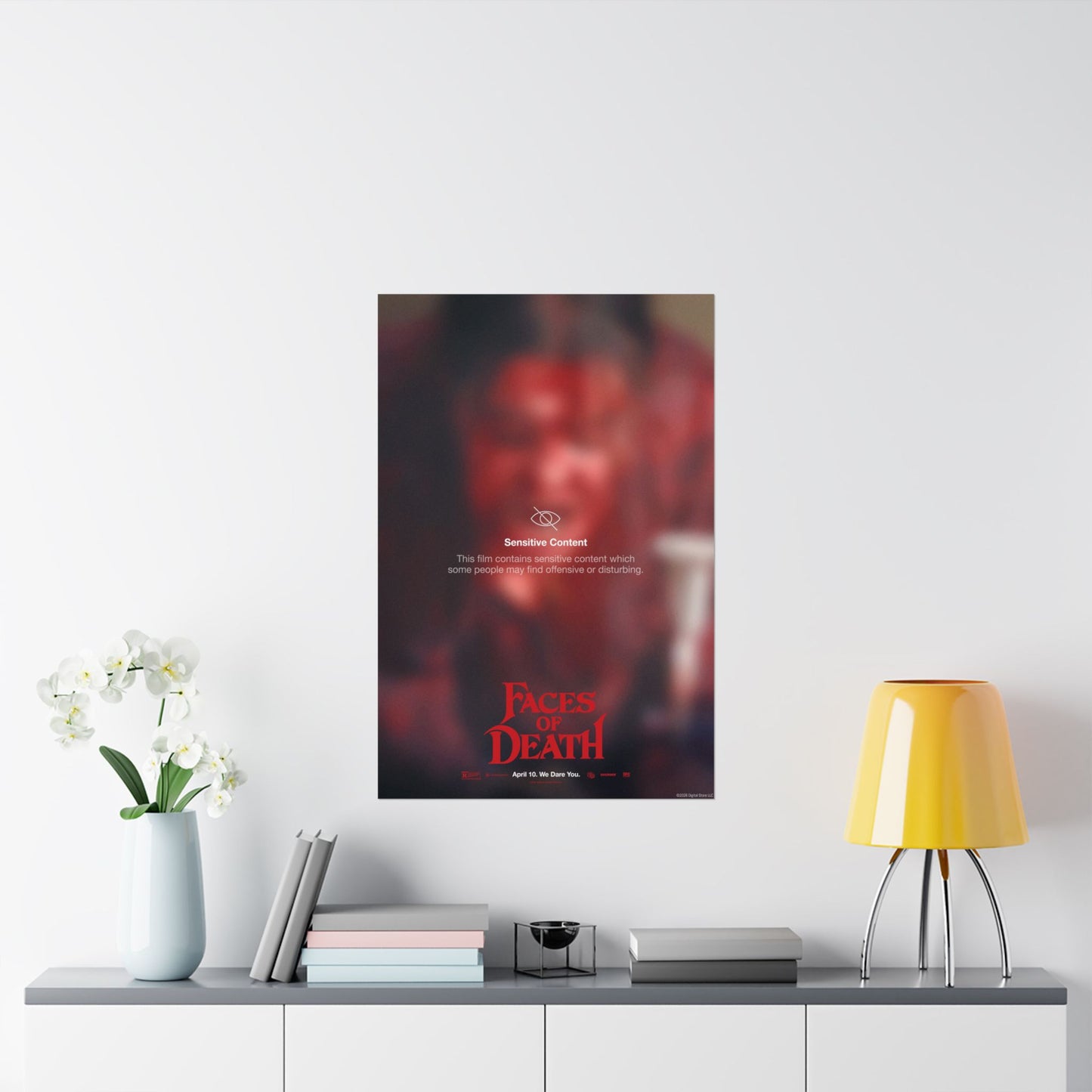 Faces of Death "Sensitive Content Warning" Margot Key Art Poster
