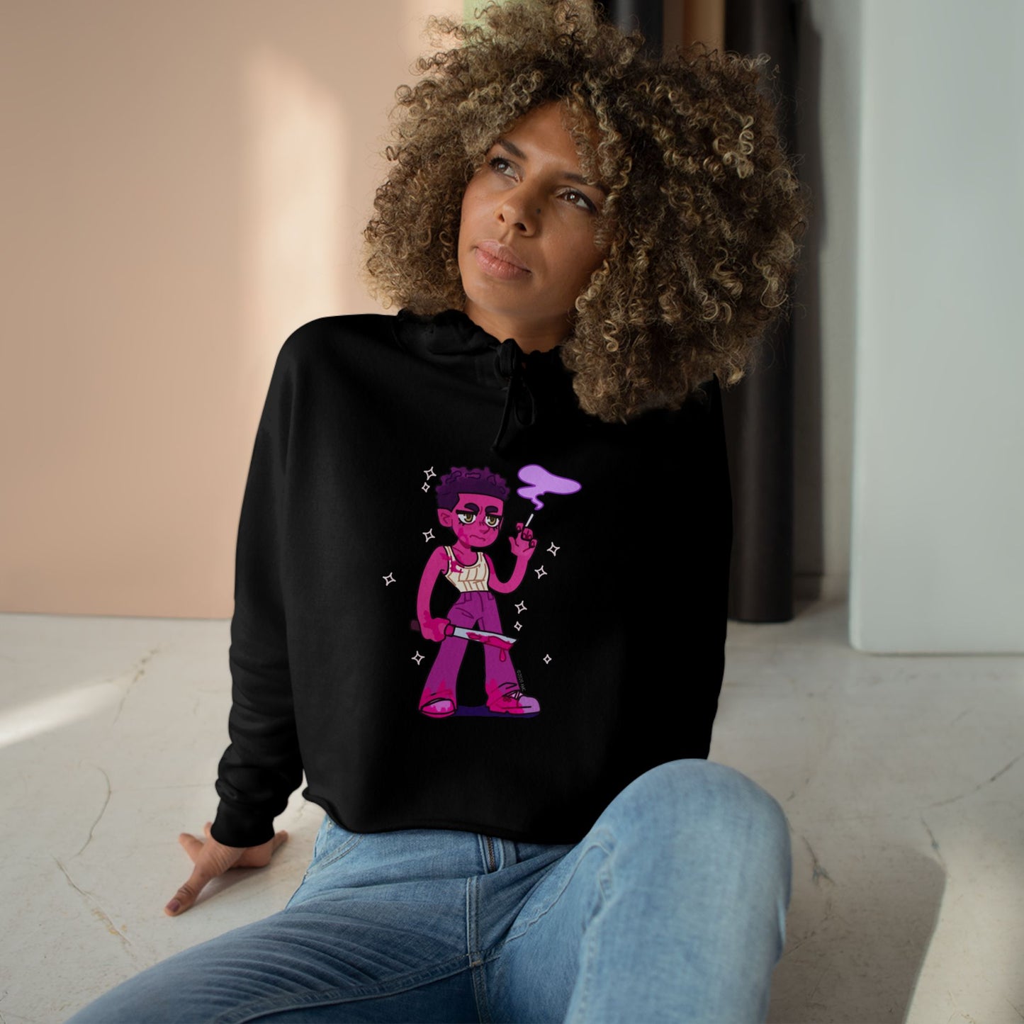 Interview With The Vampire x Very Merry Mart Louis Crop Hoodie