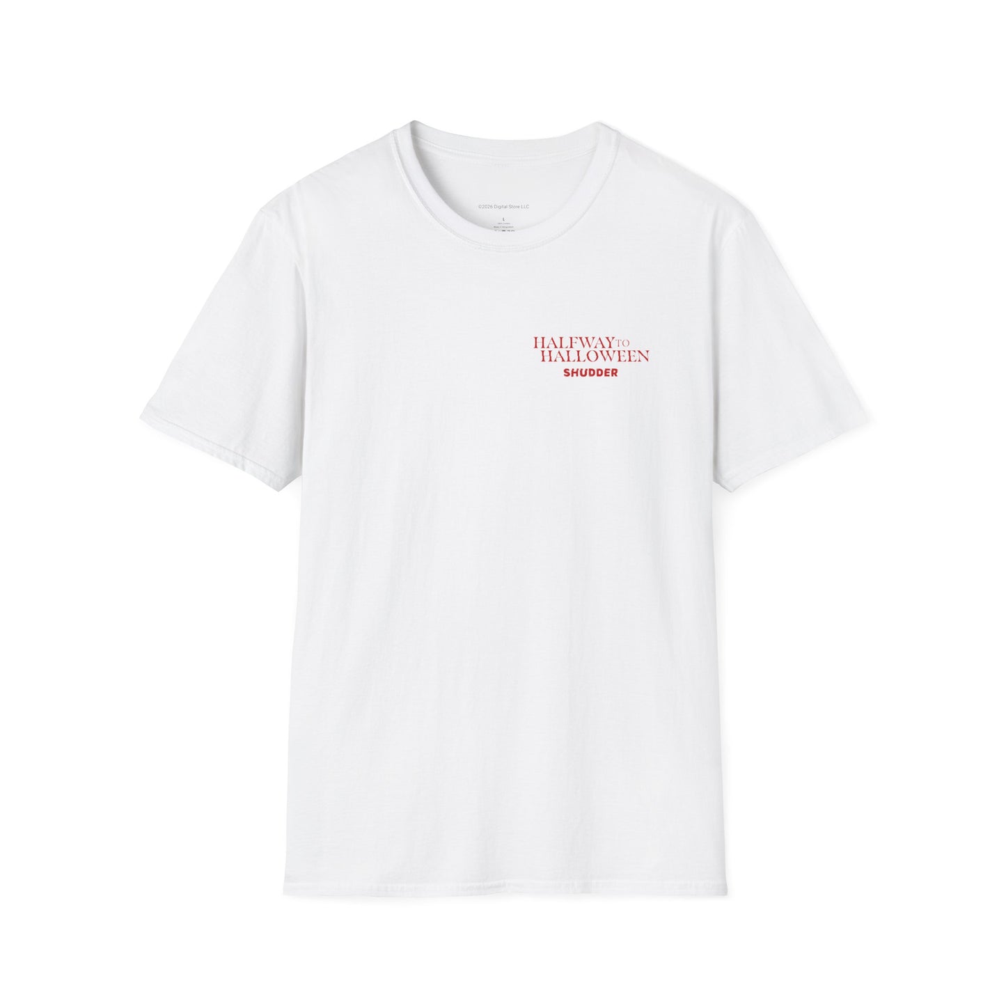 Shudder Halfway to Halloween Lawnmower Unisex Softstyle T-Shirt