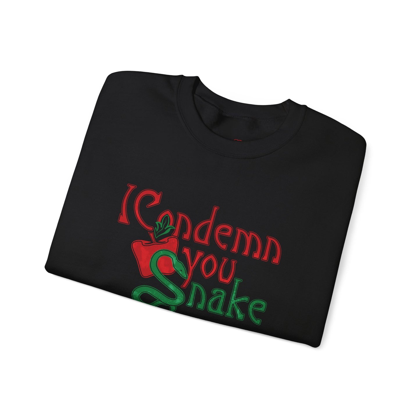 Forbidden Fruits I Condemn You Snake Crewneck Sweatshirt