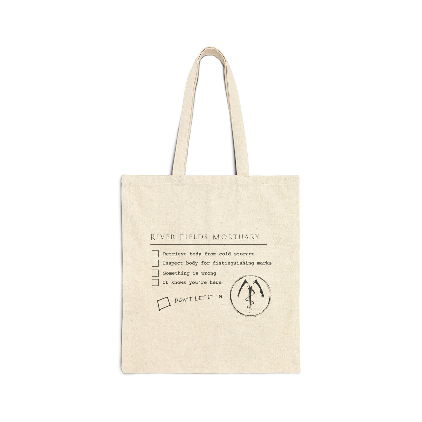 Mortuary Assistant Checklist Cotton Canvas Tote Bag
