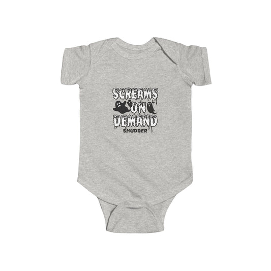 Shudder Screams on Demand Baby Onesie