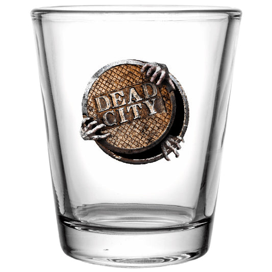The Walking Dead: Dead City Dead Below Souvenir Shot Glass Clear