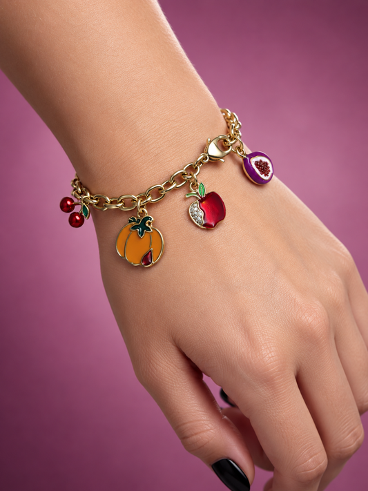 Forbidden Fruits X Brooklyn Charm 4 Charm Bracelet