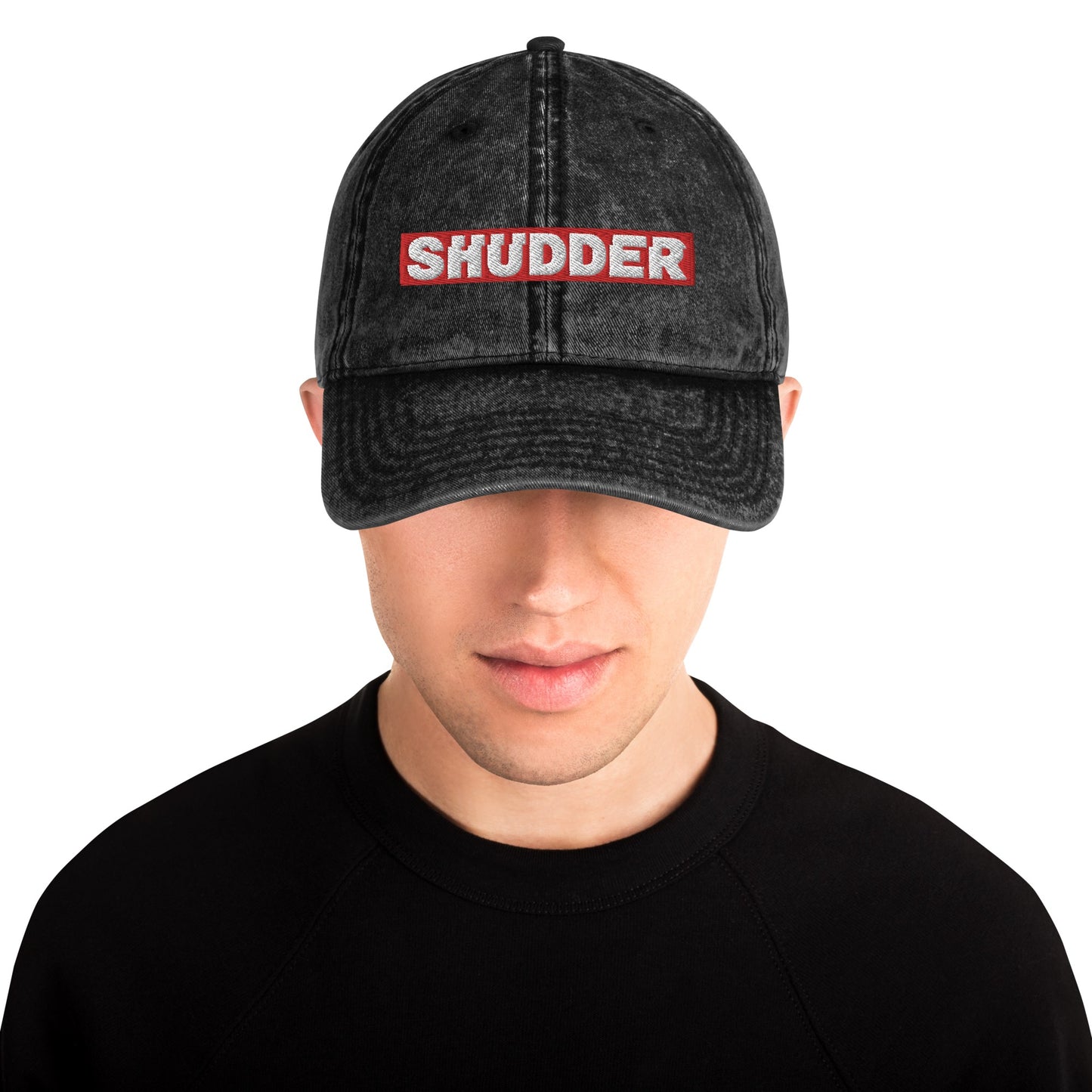 Shudder Logo Embroidered Vintage Hat