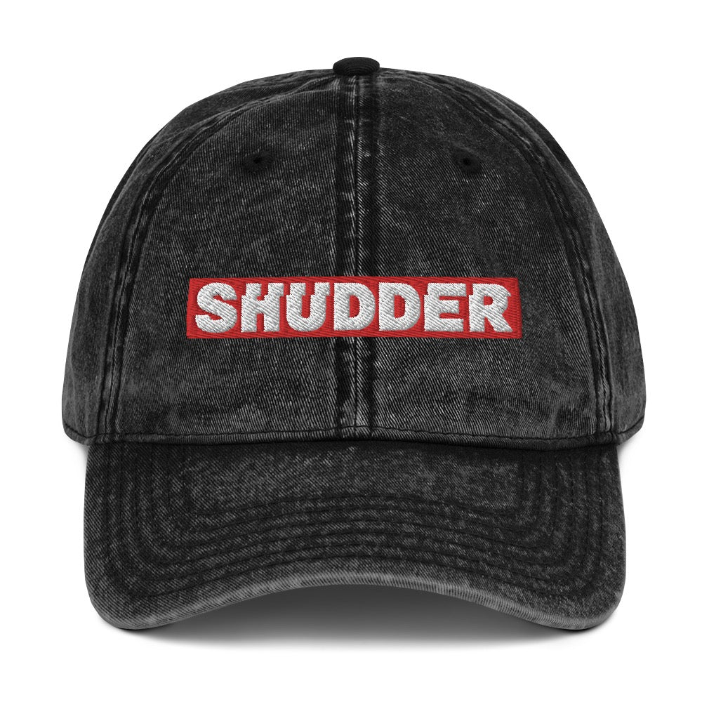 Shudder Logo Embroidered Vintage Hat