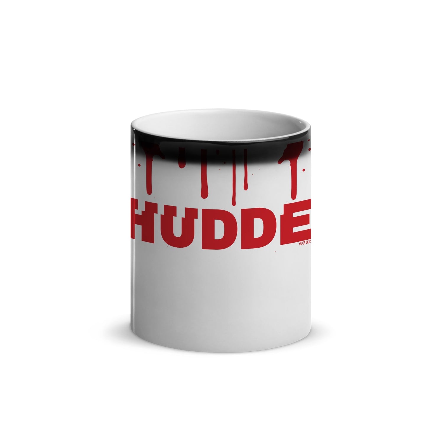 Shudder Splatter Logo 11 oz Black Color Changing Mug