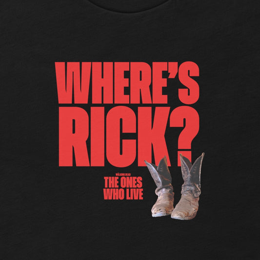 The Walking Dead Where's Rick? Boots Adult T-shirt
